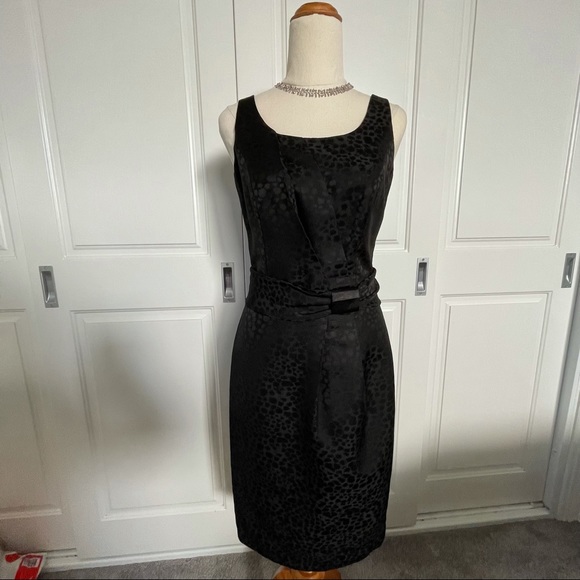 Vintage Lauren Ashley long black formal dress - Picture 3 of 8